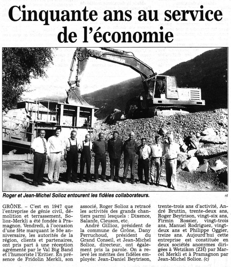 50 ans d'entreprise