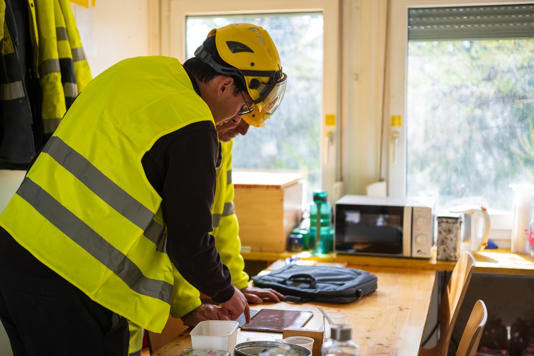 Préparation d'un chantier